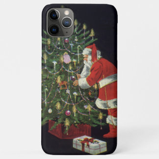 Vintage Christmas, Santa Claus with Presents iPhone 11 Pro Max Case