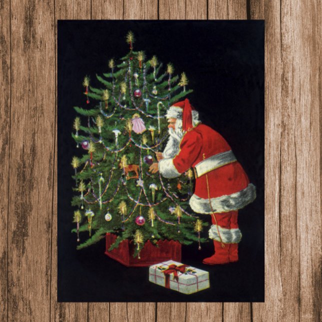 Vintage Christmas, Santa Claus with Presents Poster (Creator Uploaded)
