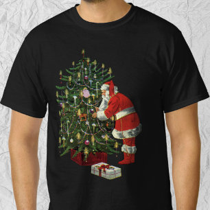 Vintage Christmas, Santa Claus with Presents T-Shirt