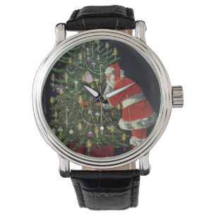 Vintage Christmas, Santa Claus with Presents Watch