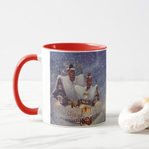 Vintage Christmas, Santa Claus Workshop North Pole Mug