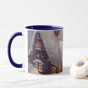 Vintage Christmas, Santa Claus Workshop North Pole Mug
