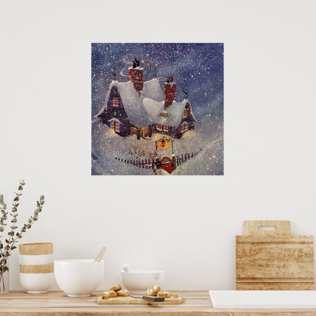 vintage christmas posters 24x36
