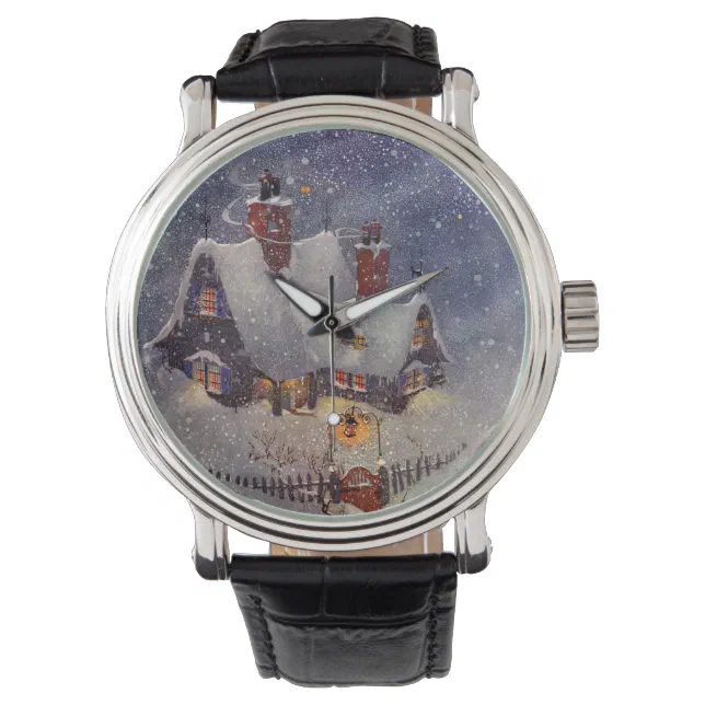 Vintage Christmas, Santa Claus Workshop North Pole Watch  display picture 3
