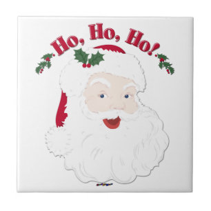 Vintage Christmas Santa Ho,Ho,Ho! Ceramic Tile