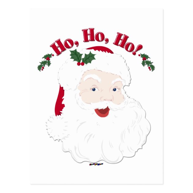 Vintage Christmas Santa Ho,Ho,Ho! Postcard