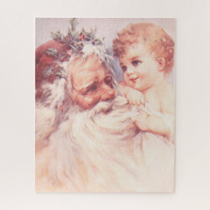 VINTAGE CHRISTMAS SANTA  JIGSAW PUZZLE