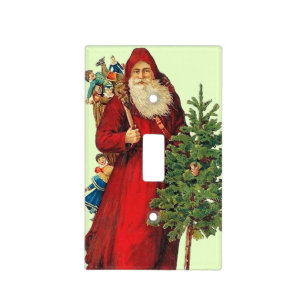 Vintage Christmas Santa Light Switch Cover