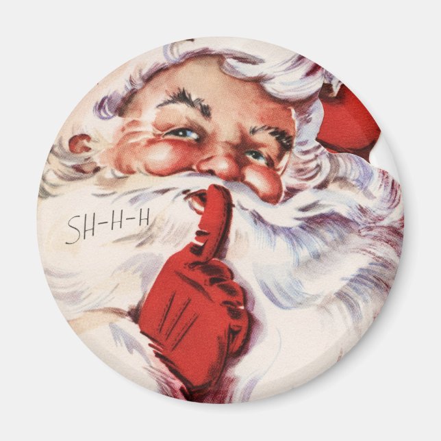 Vintage Christmas Santa Magnet (Front)