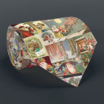 Vintage Christmas Santa Scenes Classic Holiday Neck Tie<br><div class="desc">The perfect Christmas tie to wear to work and holiday parties. Show off your fun side by wearing this festive holiday tie featuring vintage holiday scenes - Printed on both sides.</div>