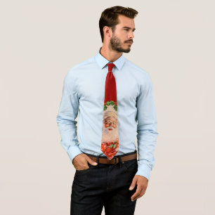 Vintage Christmas Santas Sleigh Ride Tie