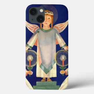Vintage Christmas, Scandinavian Santa Lucia Angels iPhone 13 Case