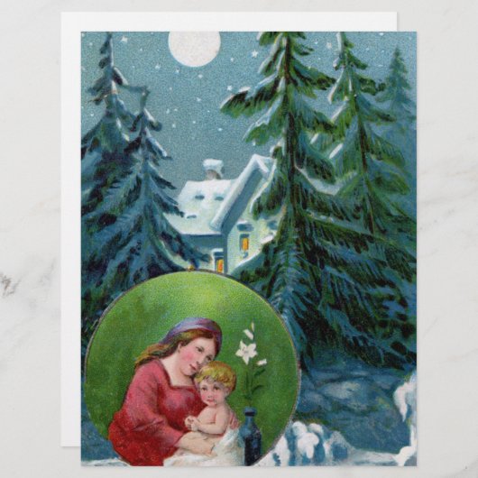 Vintage Christmas Scene (Front/Back)