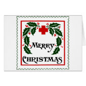 VINTAGE CHRISTMAS SEAL CARD (Front Horizontal)