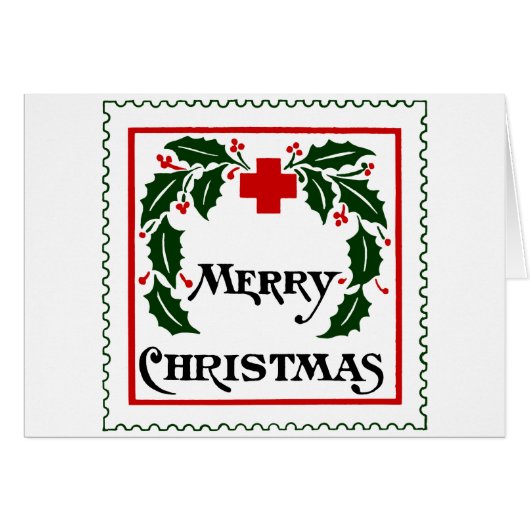 VINTAGE CHRISTMAS SEAL CARD (Front Horizontal)