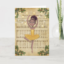 Vintage Christmas Sheet Music and Ballerina