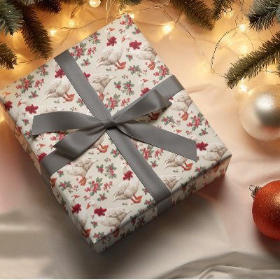Vintage Christmas Silly goose Wrapping Paper
