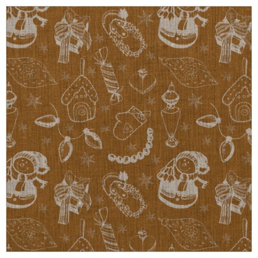 vintage christmas snowman fabric