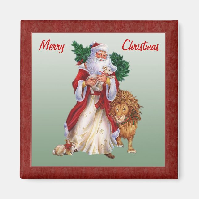 Vintage Christmas, St.Nicolas Magnet (Front)
