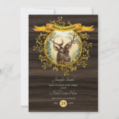 Vintage Christmas STAG Party Buffalo Plaid Event Invitation (Front)