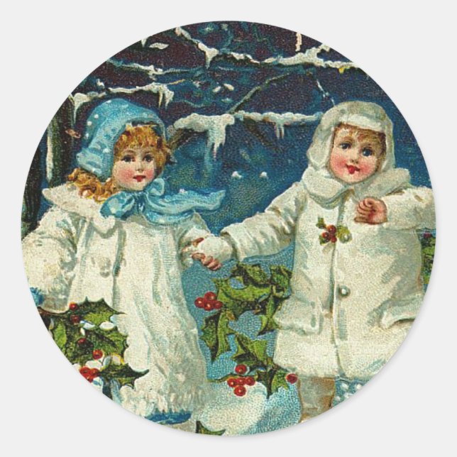 Vintage Christmas sticker (Front)