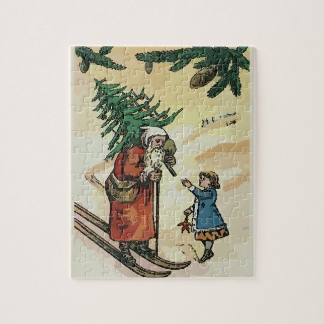 Vintage Christmas style Jigsaw Puzzle (Vertical)