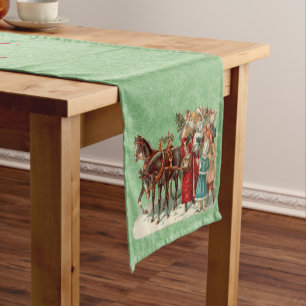Vintage Christmas Table Runner - Personalized