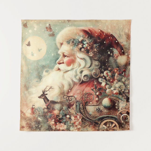 Vintage Christmas Tapestry (Front)