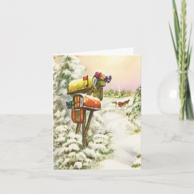 Vintage Christmas Thank You (Front)