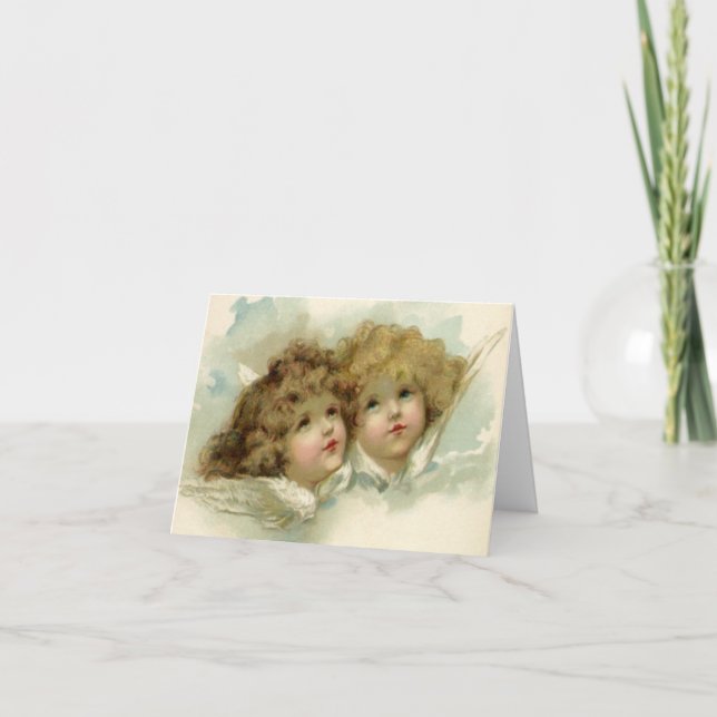 Vintage Christmas Thank You Card (Front)