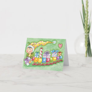 Vintage Christmas Thank You Card