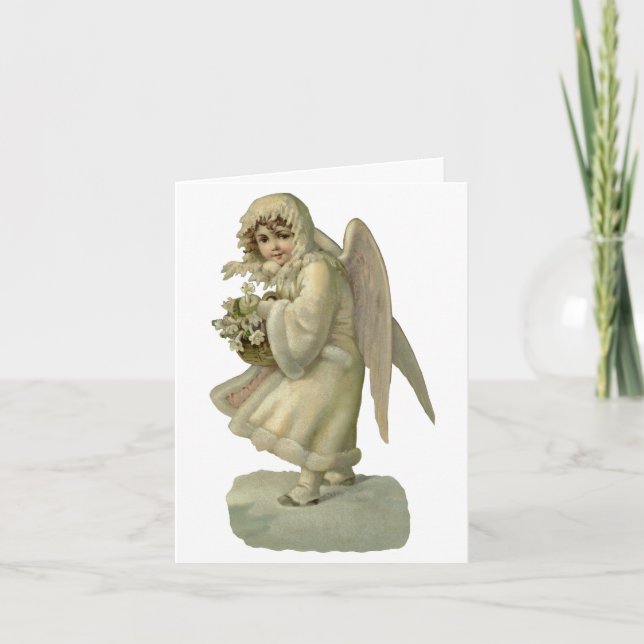 Vintage Christmas Thank You Card (Front)