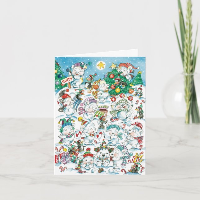 Vintage Christmas Thank You Card (Front)