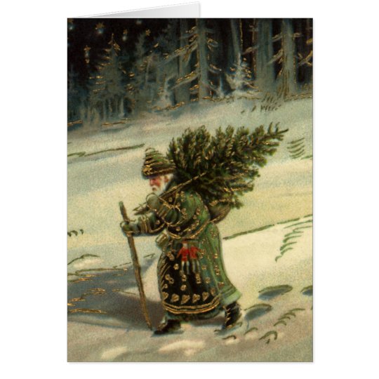 Vintage Christmas Thank You Card