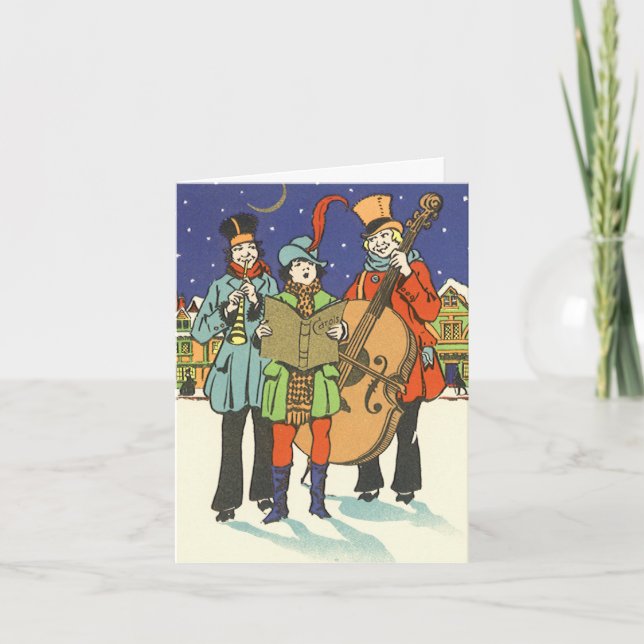 Vintage Christmas Thank You Card (Front)