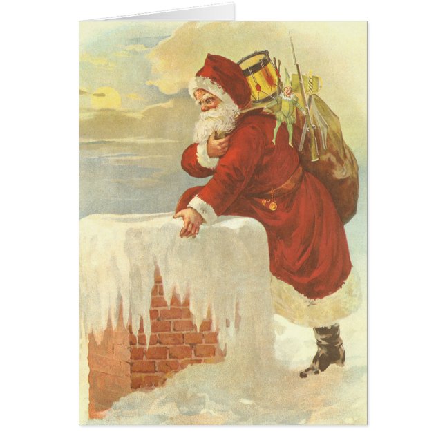 Vintage Christmas Thank You Cards (Front)
