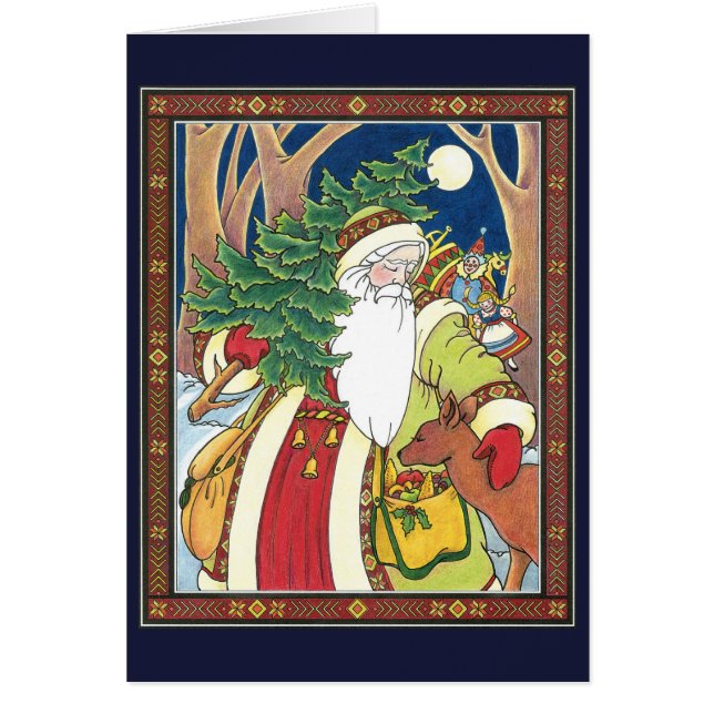 Vintage Christmas Thank You Cards (Front)