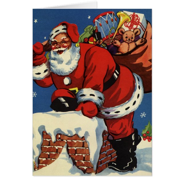 Vintage Christmas Thank You Cards (Front)