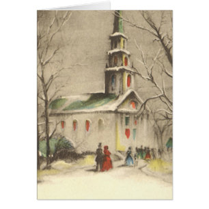 Vintage Christmas Thank You Cards