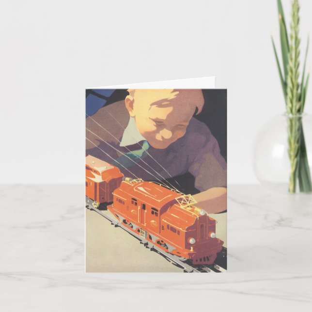 Vintage Christmas Thank You Holiday Card (Front)