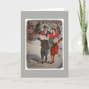 Vintage Christmas - The Lovliest of Seasons Holiday Card