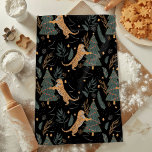 "Vintage Christmas Tiger with Christmas Tree Black Kitchen Towel<br><div class="desc">Add a playful yet elegant touch to your holiday kitchen with the Vintage Christmas Tiger with Christmas Tree Black Kitchen Towel. Featuring a delightful vintage tiger design paired with a beautifully decorated Christmas tree on a sleek black background, this towel combines style with holiday charm. Perfect for everyday use or...</div>