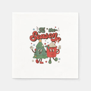 Vintage Christmas Tis The Season Christmas Tree Co Napkins