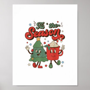Vintage Christmas Tis The Season Christmas Tree Co Poster