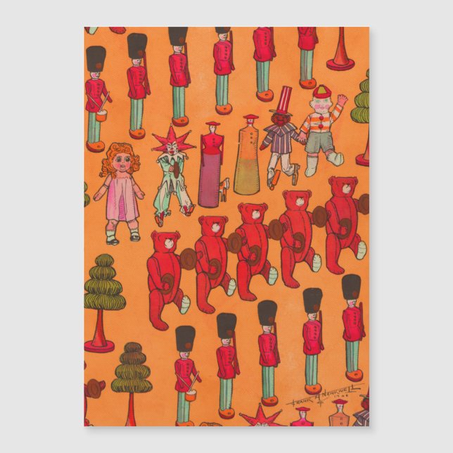 Vintage Christmas Toy Parade 1907 Puck Magazine (Front)