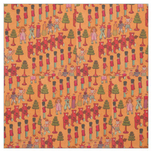 Vintage Christmas Toy Parade 1907 Puck Magazine Fabric