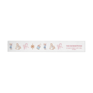 Vintage Christmas Toys Return Address Label