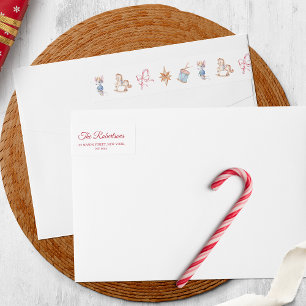 Vintage Christmas Toys Return Address Label