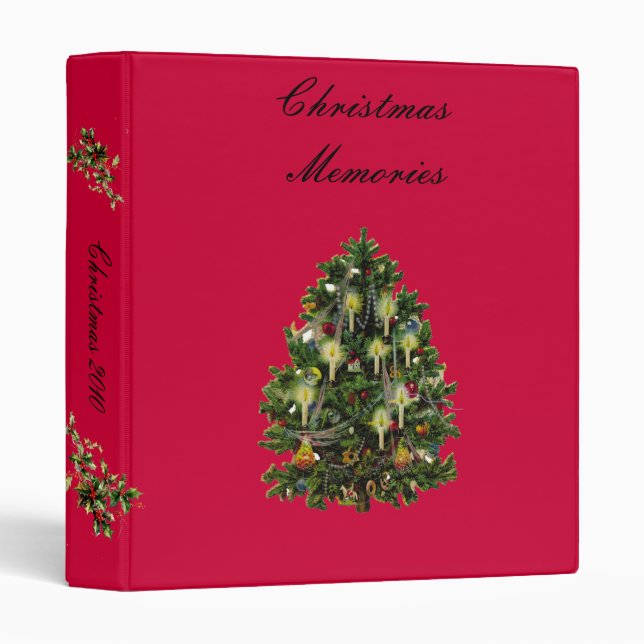 Vintage Christmas Tree Binder (Front/Spine)