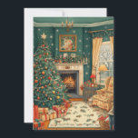 Vintage Christmas Tree Christmas Card<br><div class="desc">Our vintage inspired Christmas cards are perfect for sharing warm holiday wishes with friends and family.</div>